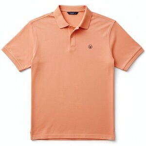 Peninsula Yacht Club Orange Polo Shirt Cotton Short Sleeve XLT